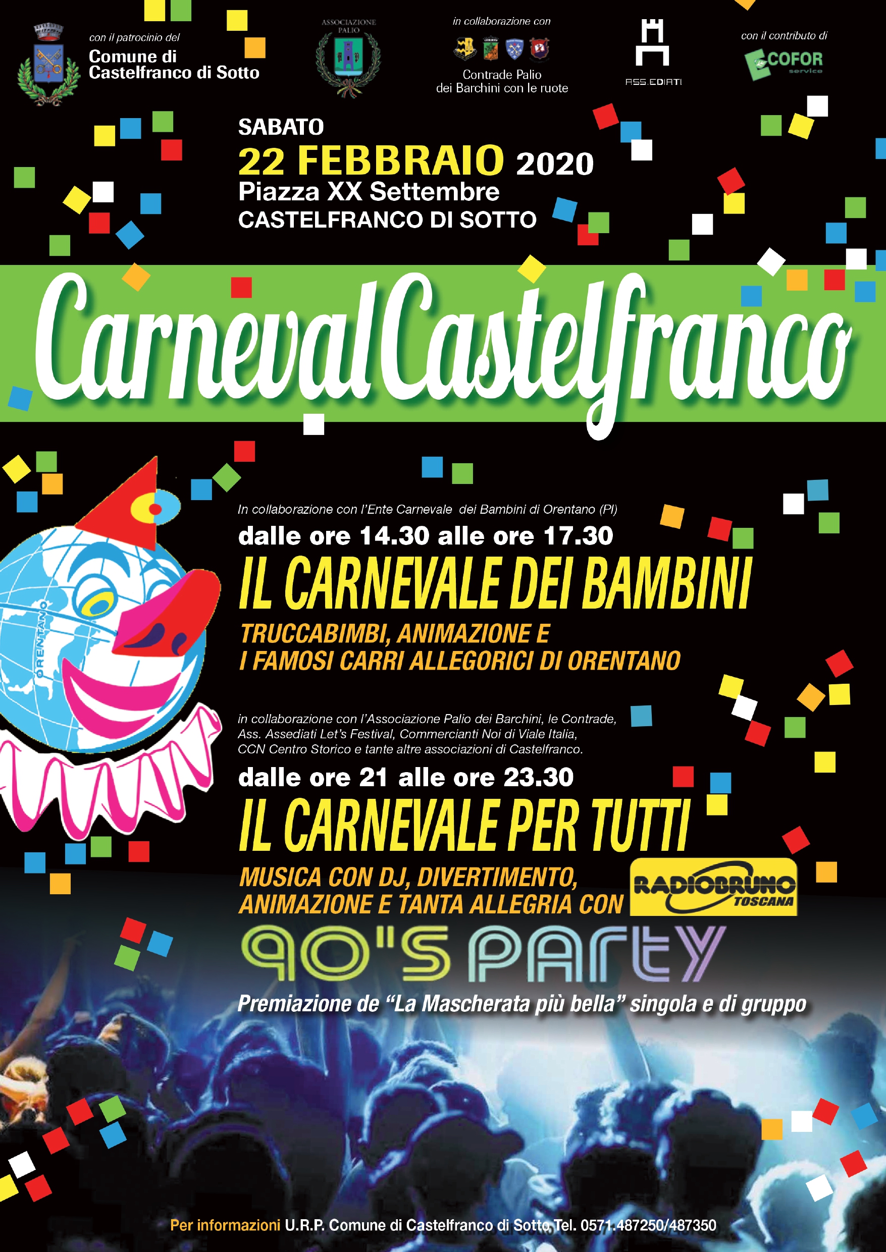 Carnevale Castelfranco di Sotto con Radio Bruno