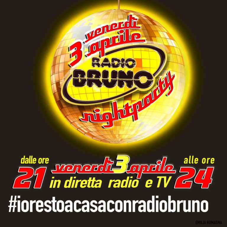 Torna il Radio Bruno Night Party, venerdì 3 aprile dalle 21 Radio Bruno Torna il Radio Bruno Night Party, venerdì 3 aprile dalle 21 Radio Bruno