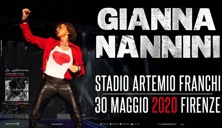 Gianna Nannini in tour stadi 2020