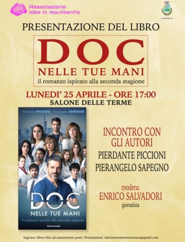 Doc Nelle tue mani, la presentazione del libro a Casciana Terme