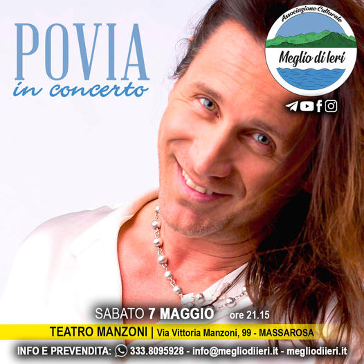 Povia in concerto a Massarosa