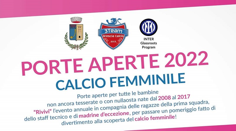 Porte aperte 15 maggio a Barbariga alla scoperta del Calcio Femminile