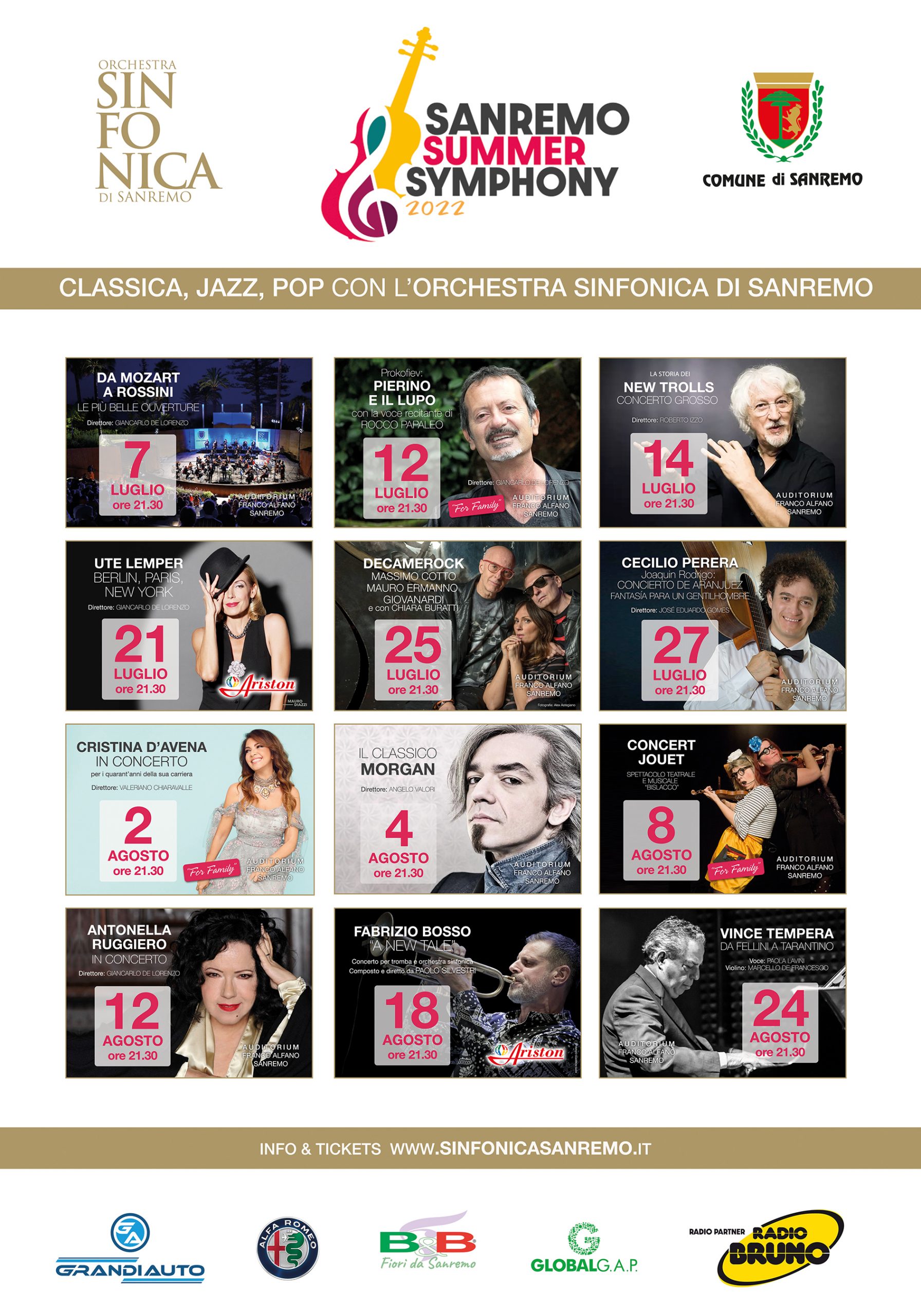 Sanremo Summer Symphony 2022 grande musica e spettacolo per tutta l'estate!