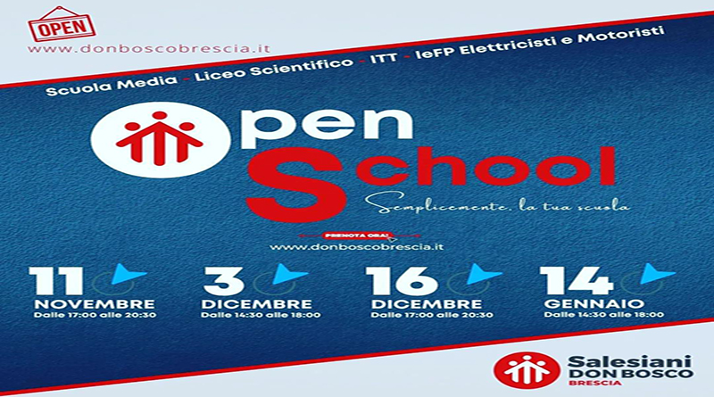 Don Bosco Brescia presenta gli Open School!