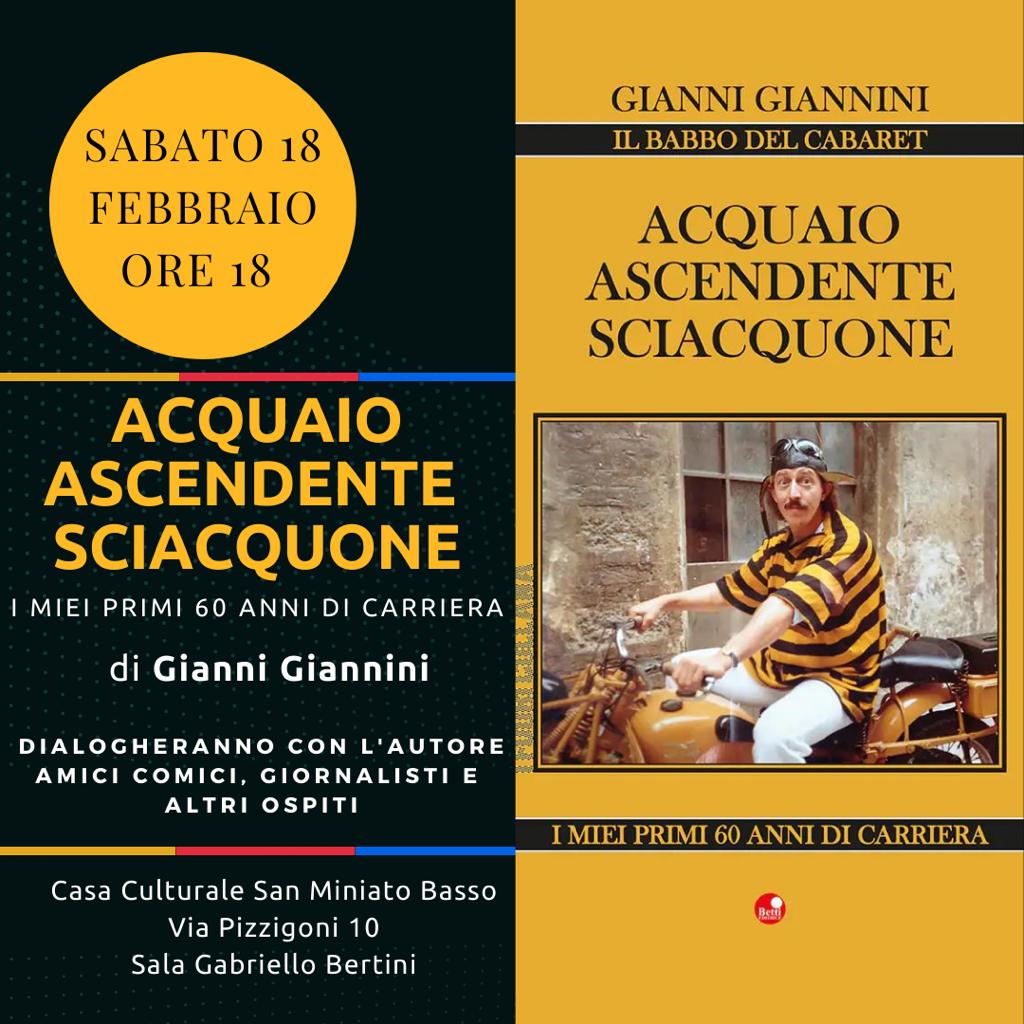 Gianni Giannini comico toscano presenta il suo libro