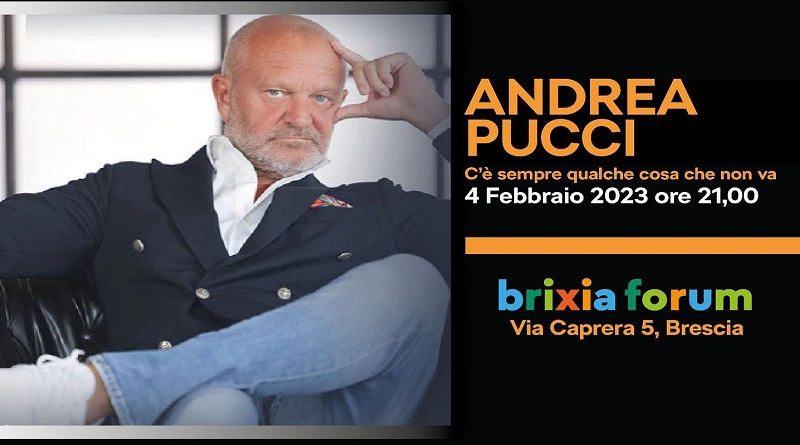 “C’è sempre qualche cosa che non va”, Andrea Pucci a Brescia il 4 febbraio