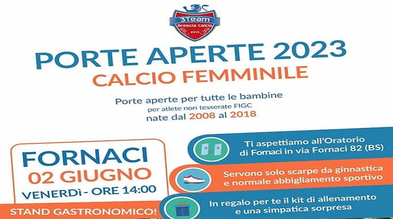 Calcio Femminile: porte aperte 2023
