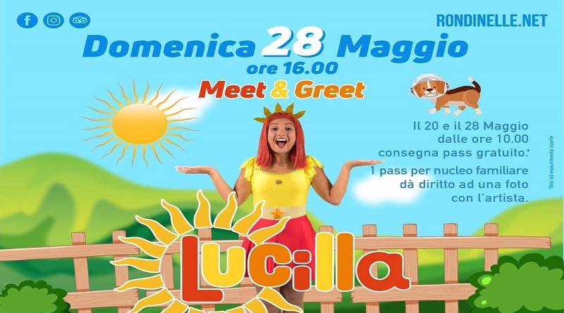 Domenica 28 maggio incontra Lucilla al Centro Commerciale Rondinelle!