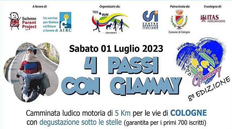 Sabato 1 luglio ritorna la Quattro passi con Giammy