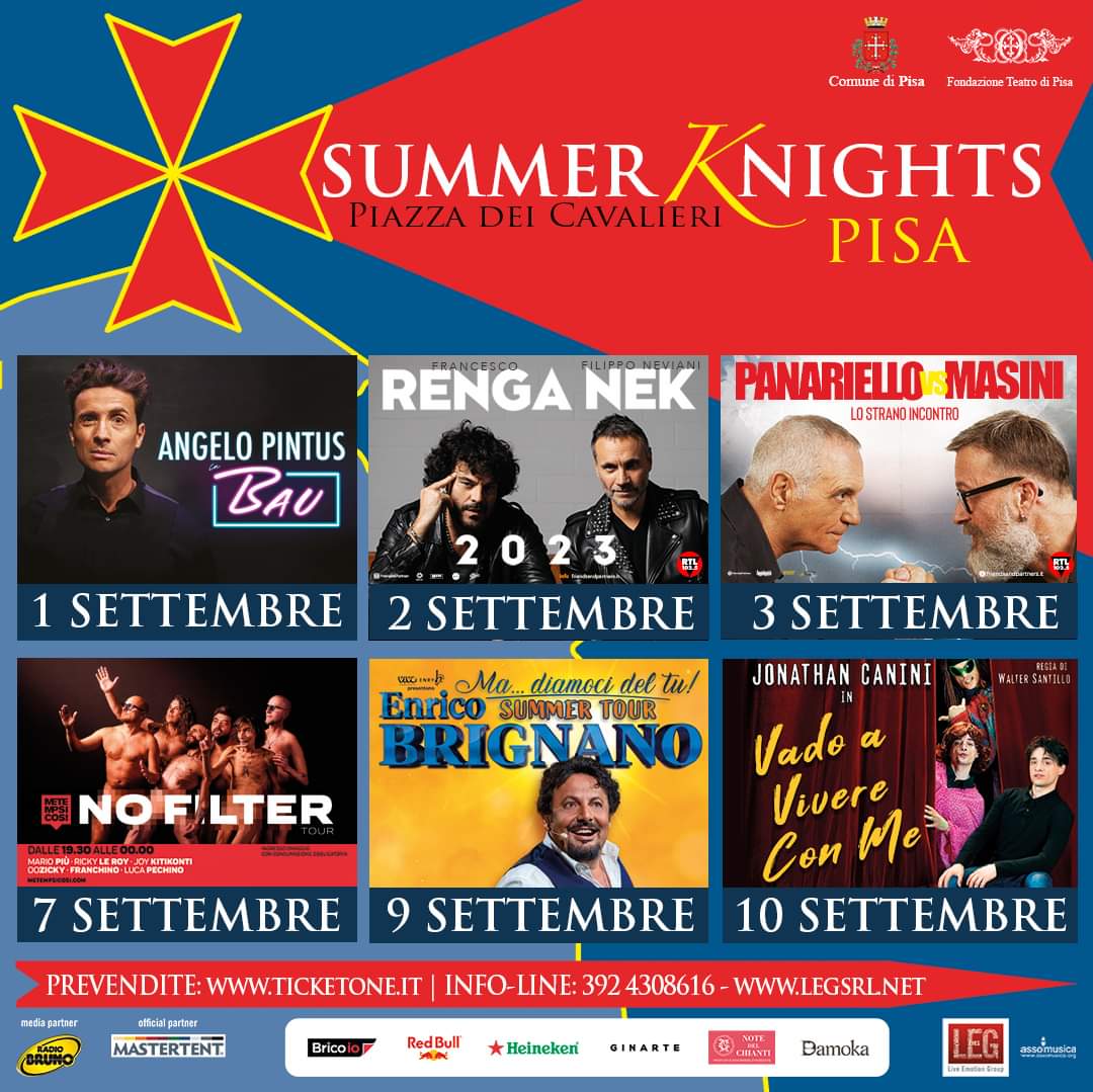 Summer Knights 2023 torna a Pisa