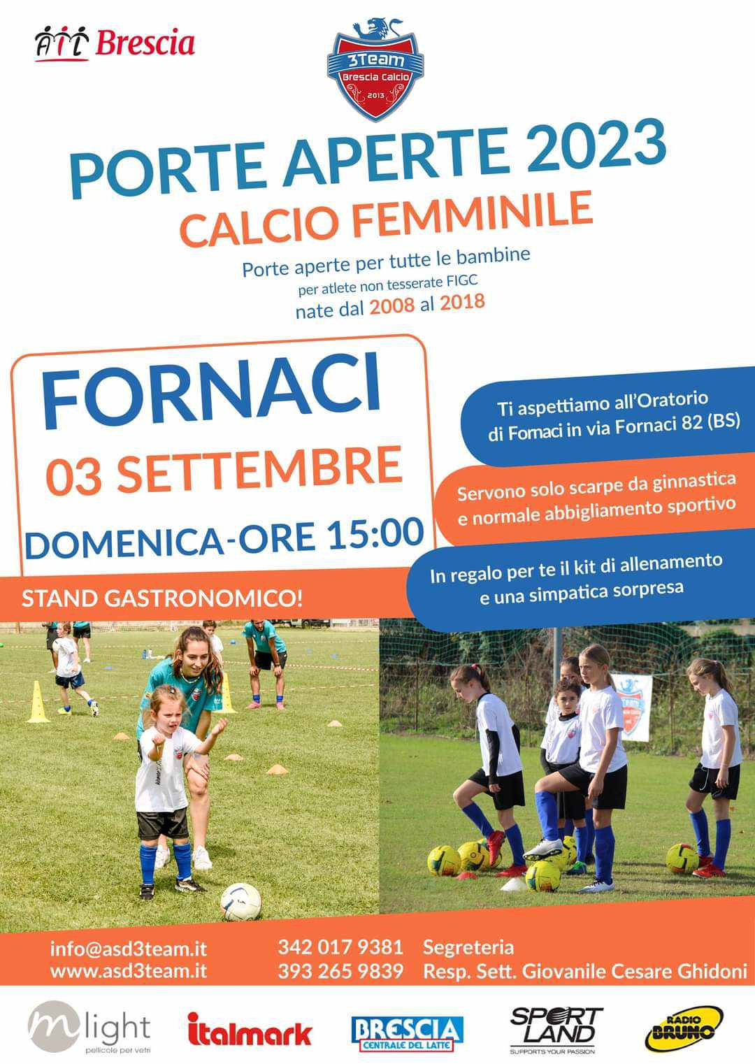 3Team: Open Day di Calcio Femminile