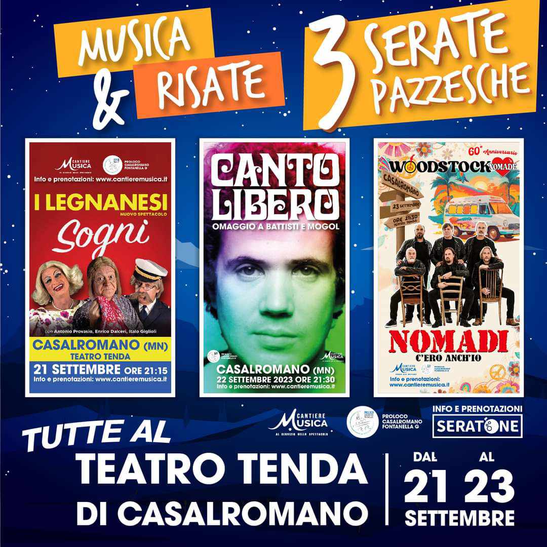 Musica & Risate al Teatro Tenda di Casalromano