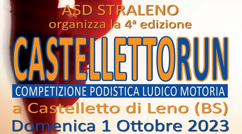 CastellettoRUN: domenica 1 ottobre a Castelletto di Leno!