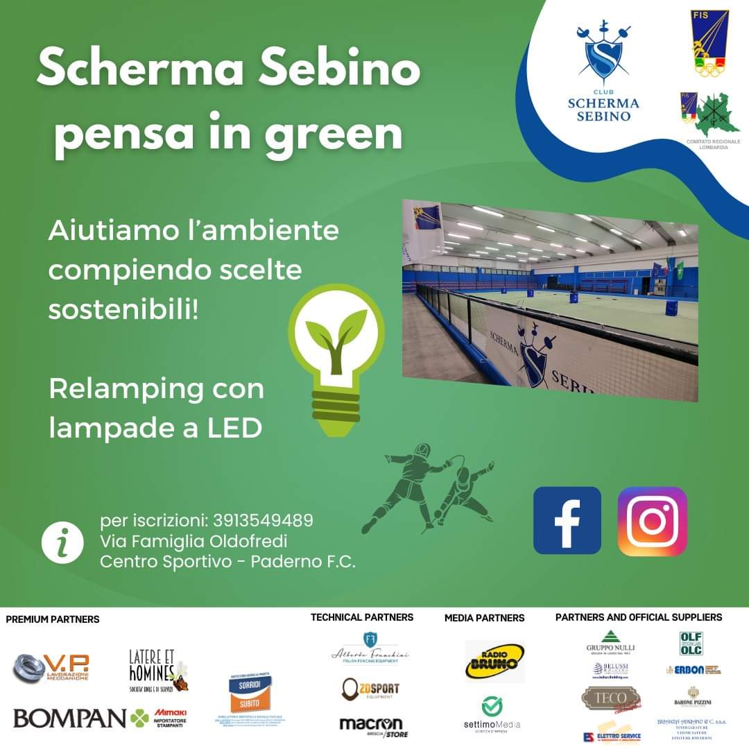 Scherma Sebino pensa in green