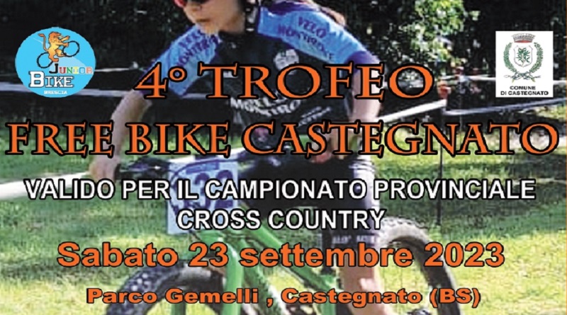 Il 23 settembre torna il quarto trofeo free bike di Castegnato