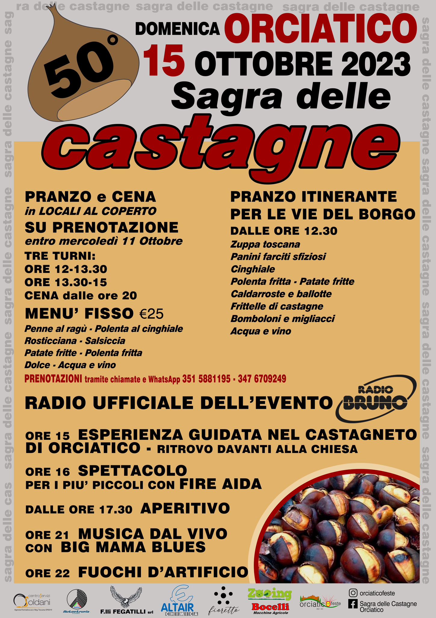 Sagra della Castagna ad Orciatico