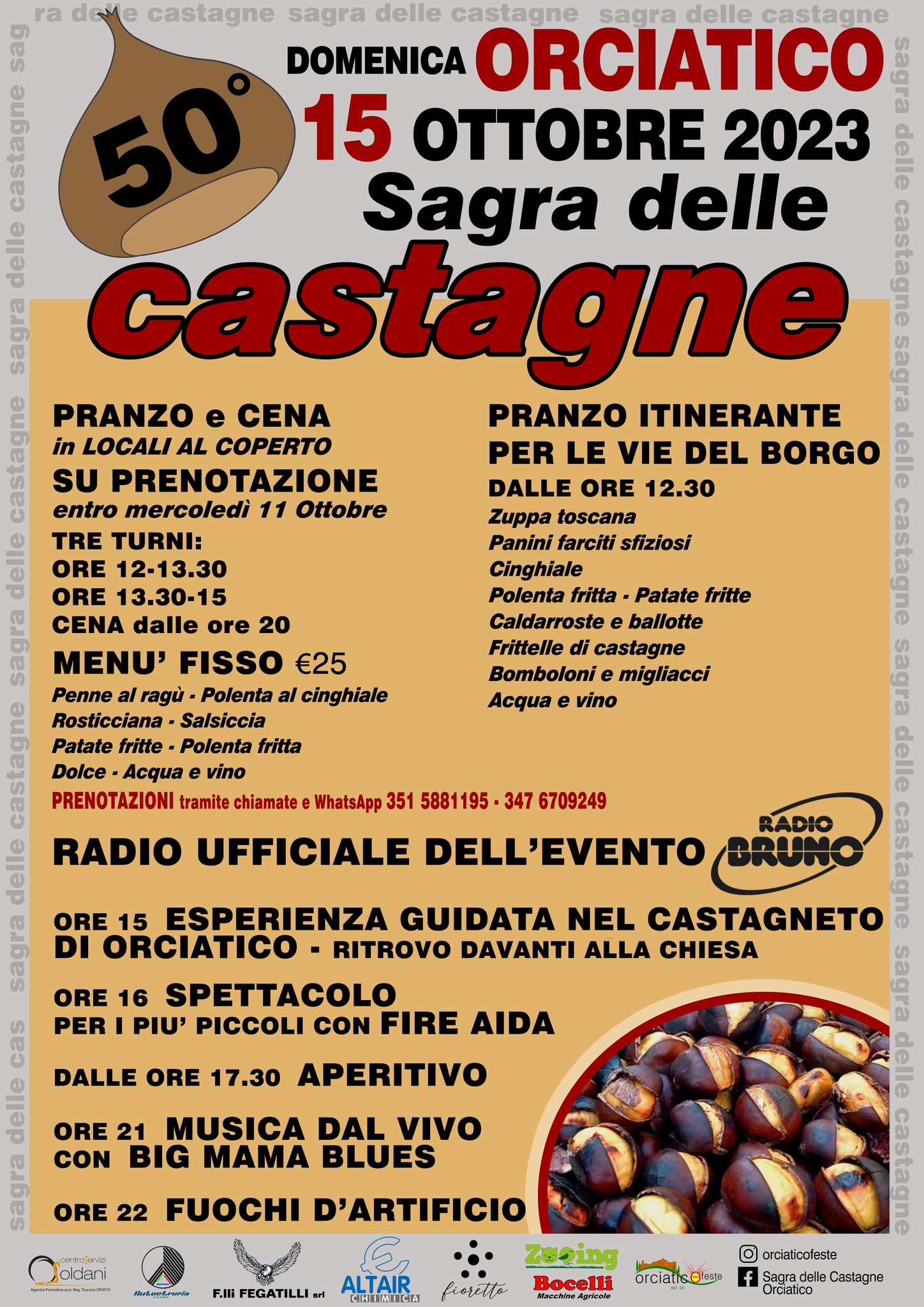 Sagra della Castagna ad Orciatico