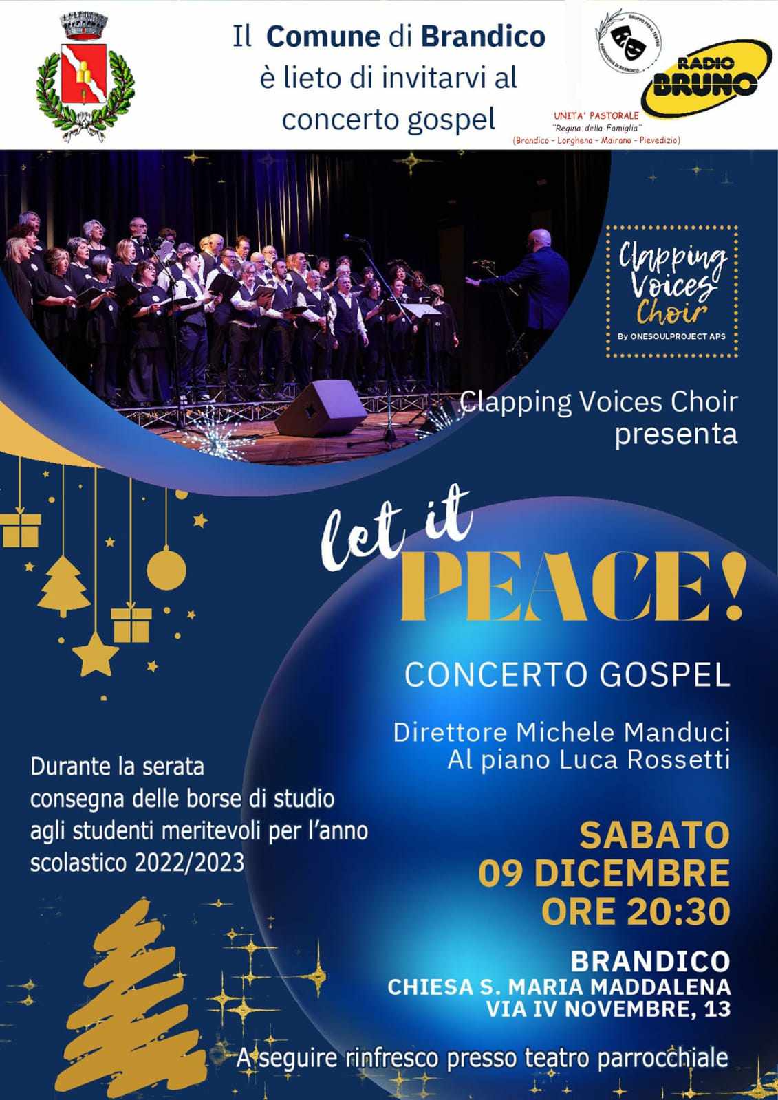 Concerto di Natale con il coro gospel “Clapping Voices Choir”
