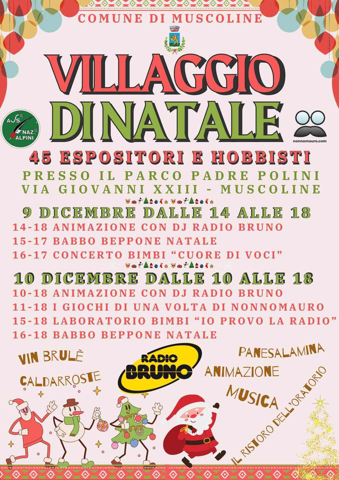 Tutti al “Villaggio di Natale” di Muscoline