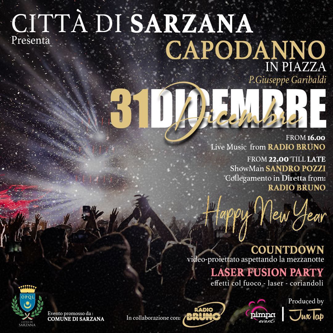 Capodanno in piazza a Sarzana (SP)