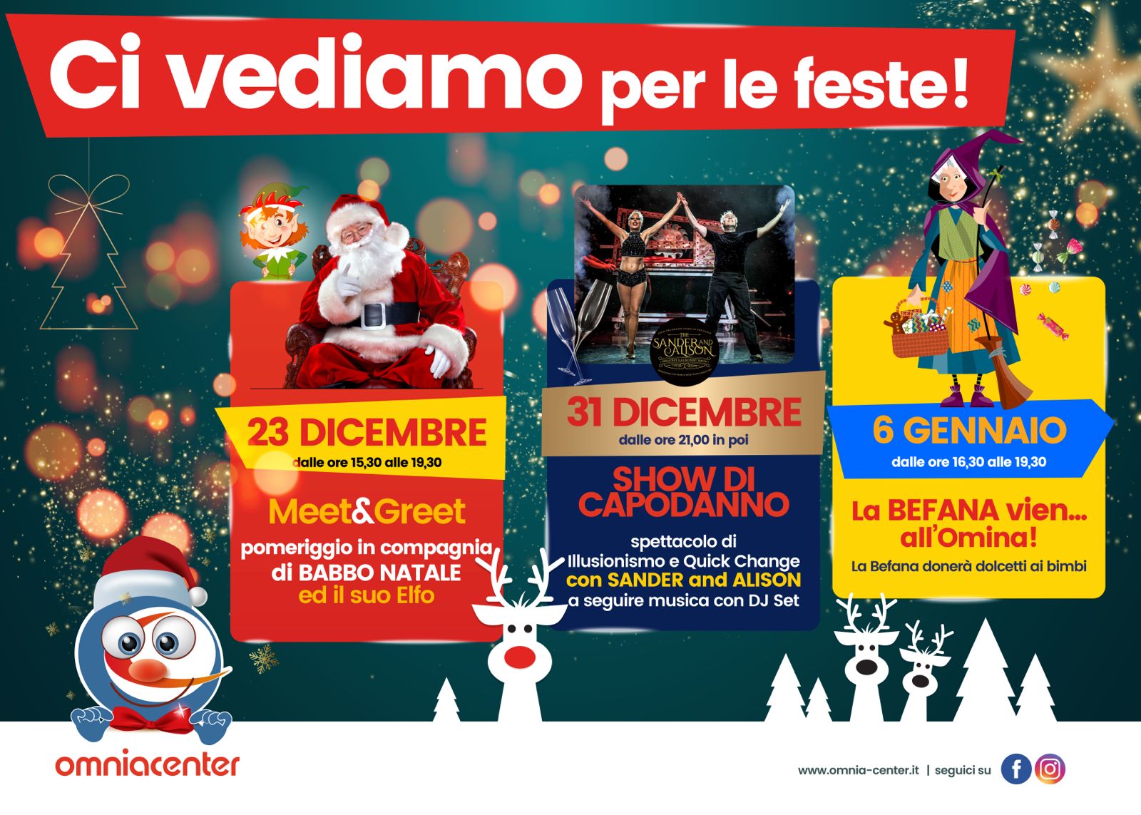 Ci vediamo per le feste a Omnia Center di Prato!