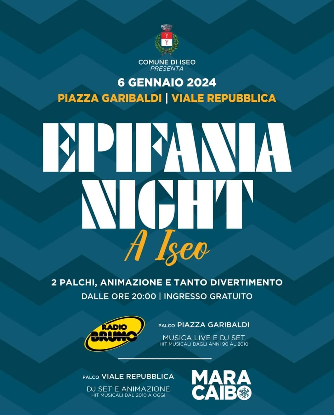 Il 6 gennaio arriva Maracaibo – Epifania Night a Iseo