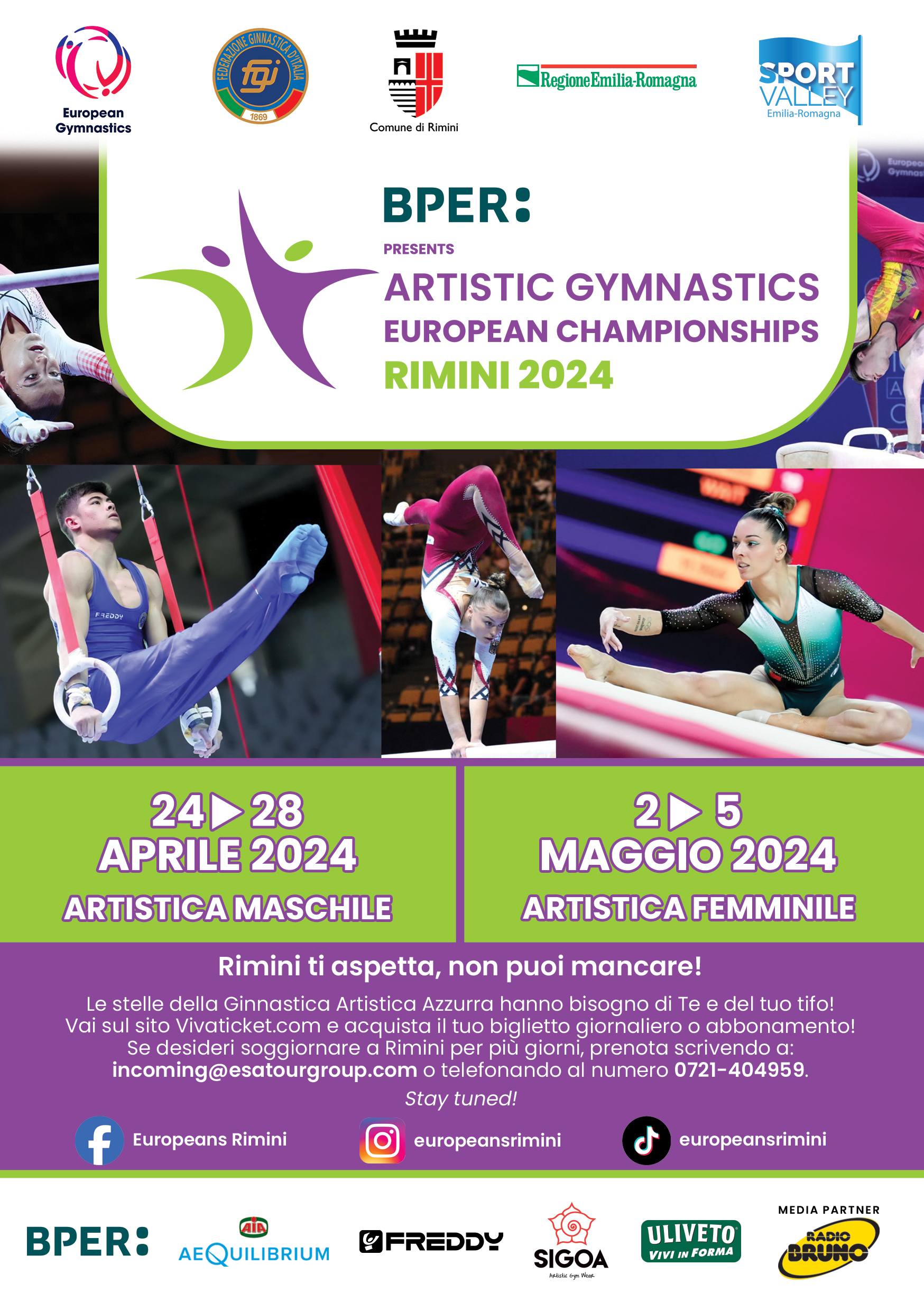 Artistic Gymnastics European Championships Rimini 2024