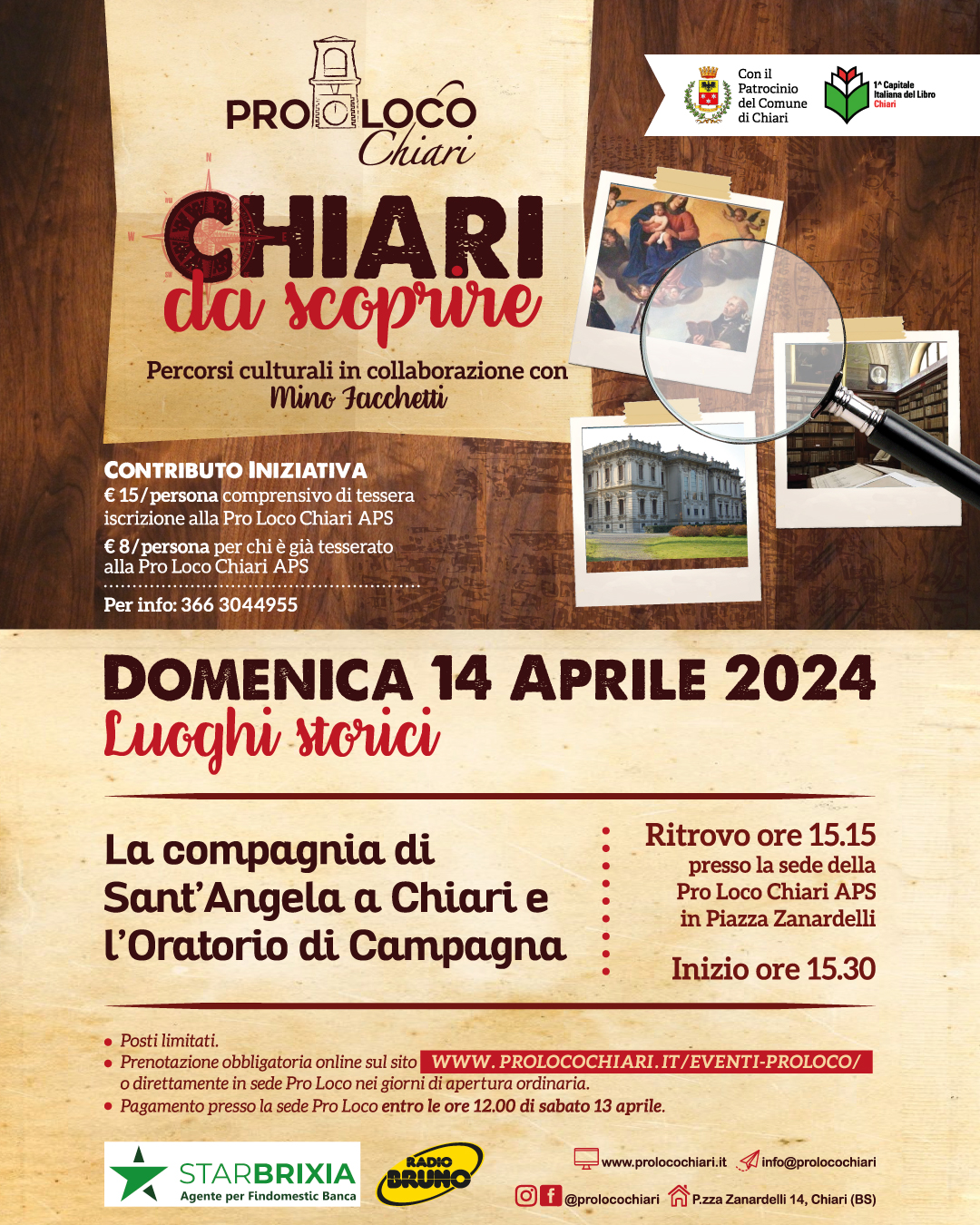 Oratorio di Campagna, il 14 aprile a Chiari