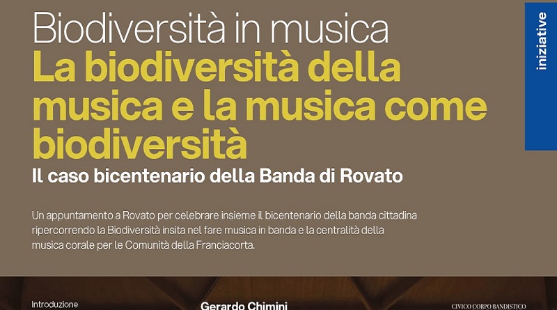A Rovato lunedì 13 maggio: La biodiversità della musica e la musica come biodiversità