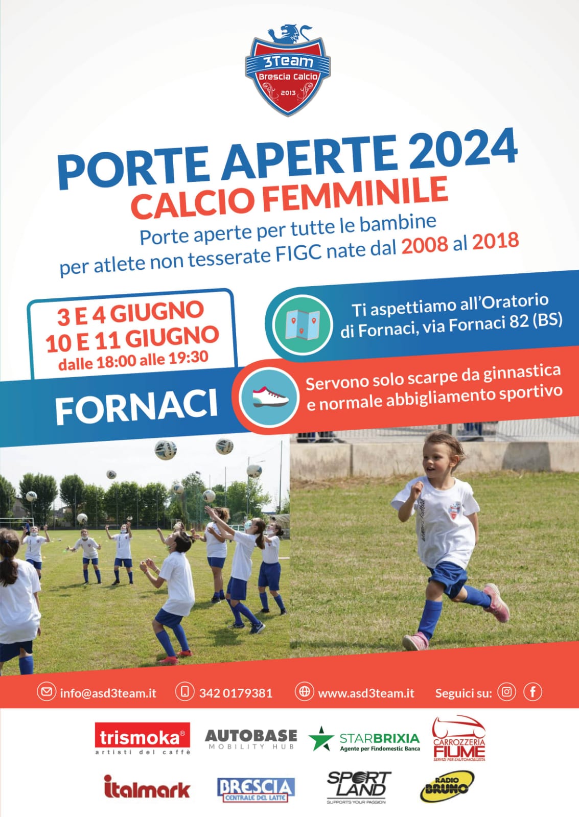 Porte aperte al calcio femminile con 3Team!