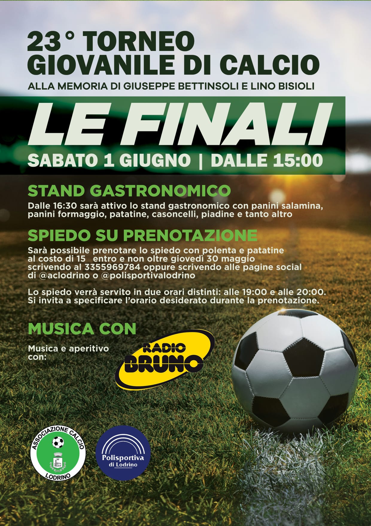 A Lodrino il 23° Torneo giovanile di calcio