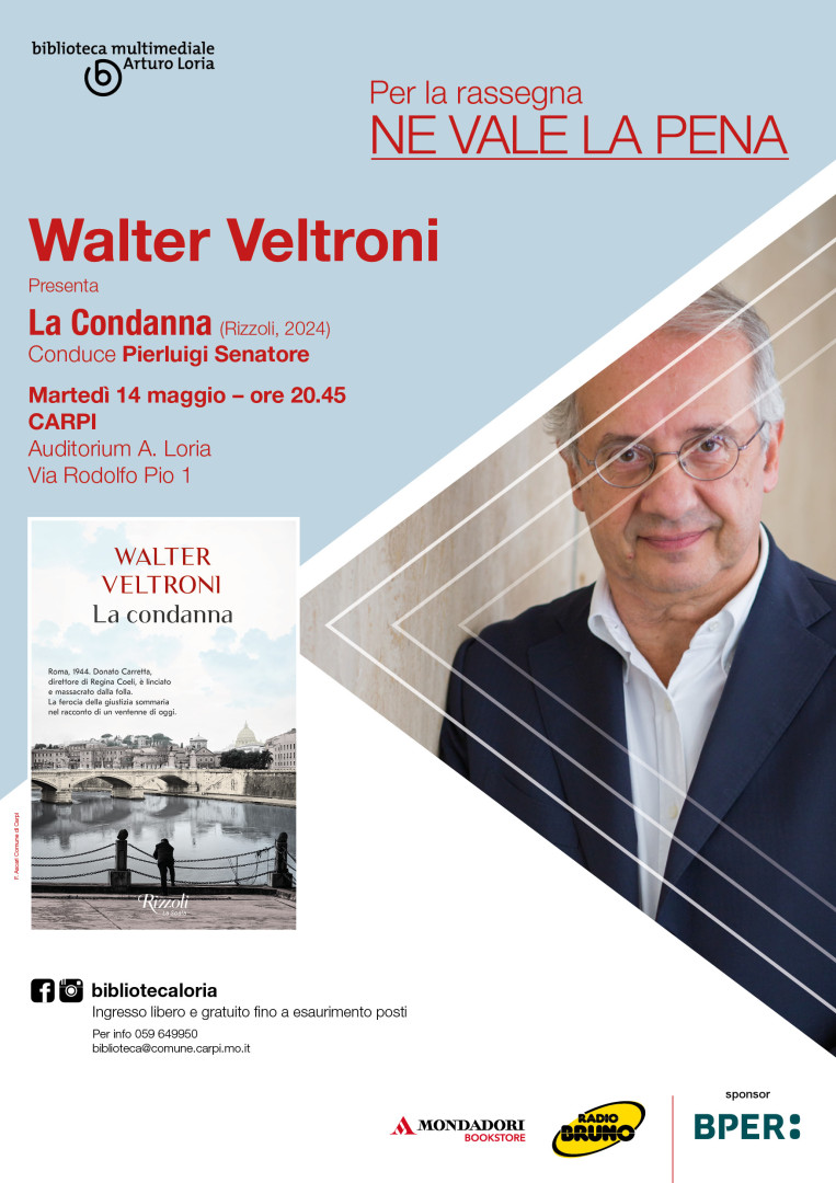 Walter Veltroni presenta "La condanna"
