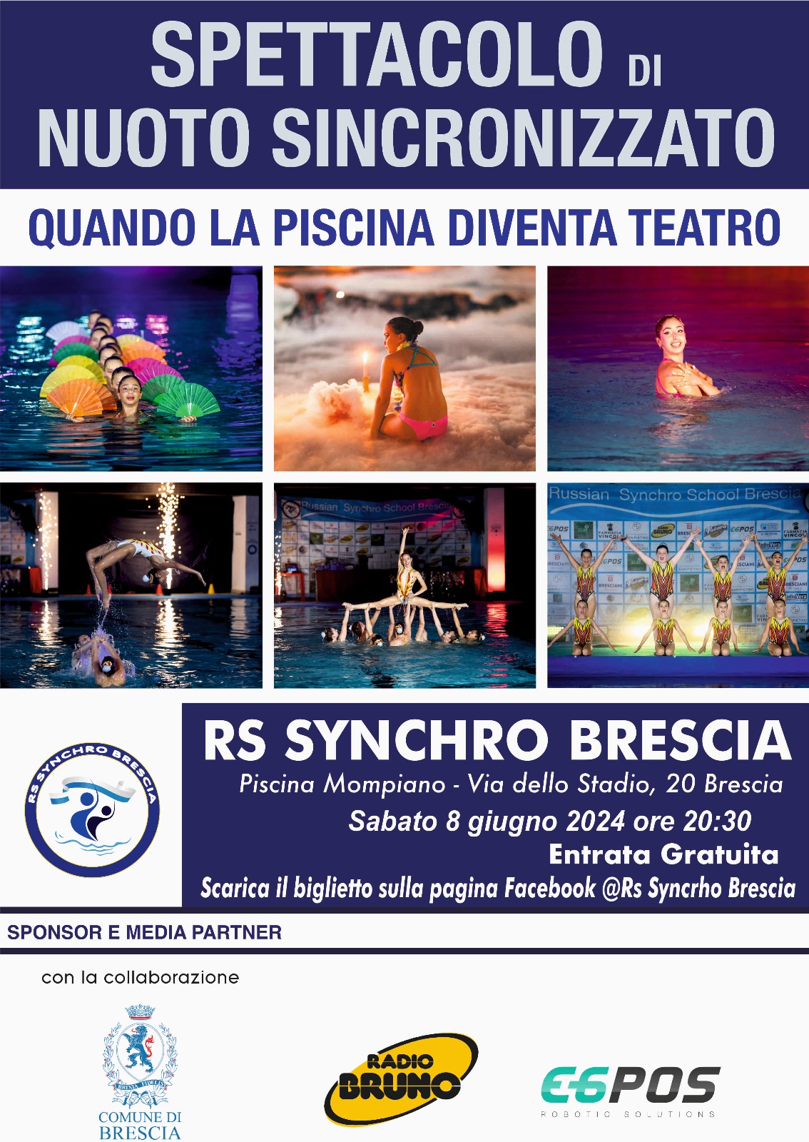 Quando la piscina diventa teatro: sabato 8 giugno, lo spettacolo di nuoto sincronizzato