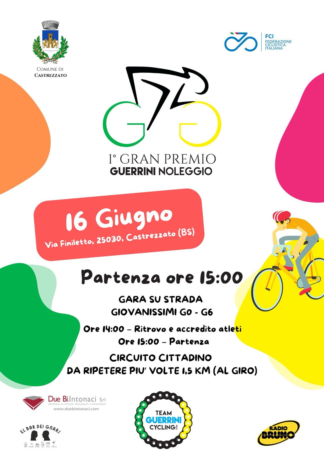 Il 16 giugno arriva il 1° Gran Premio Guerrini Noleggio