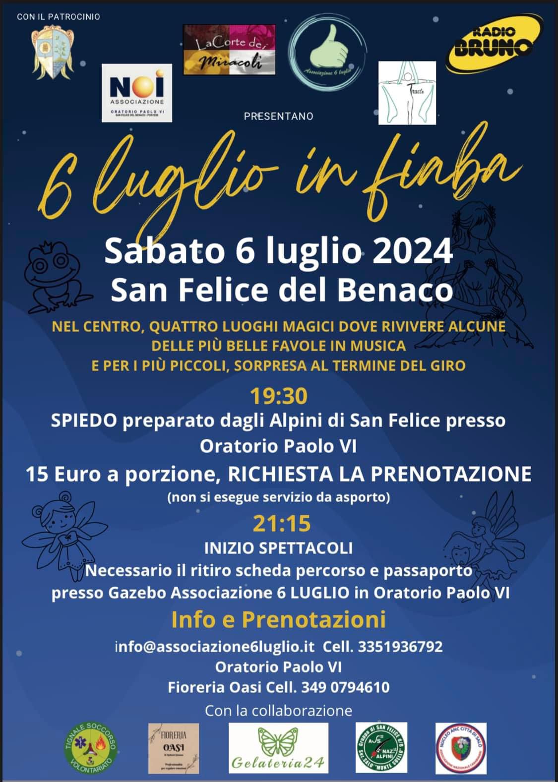 6 luglio in fiaba a San Felice del Benaco!