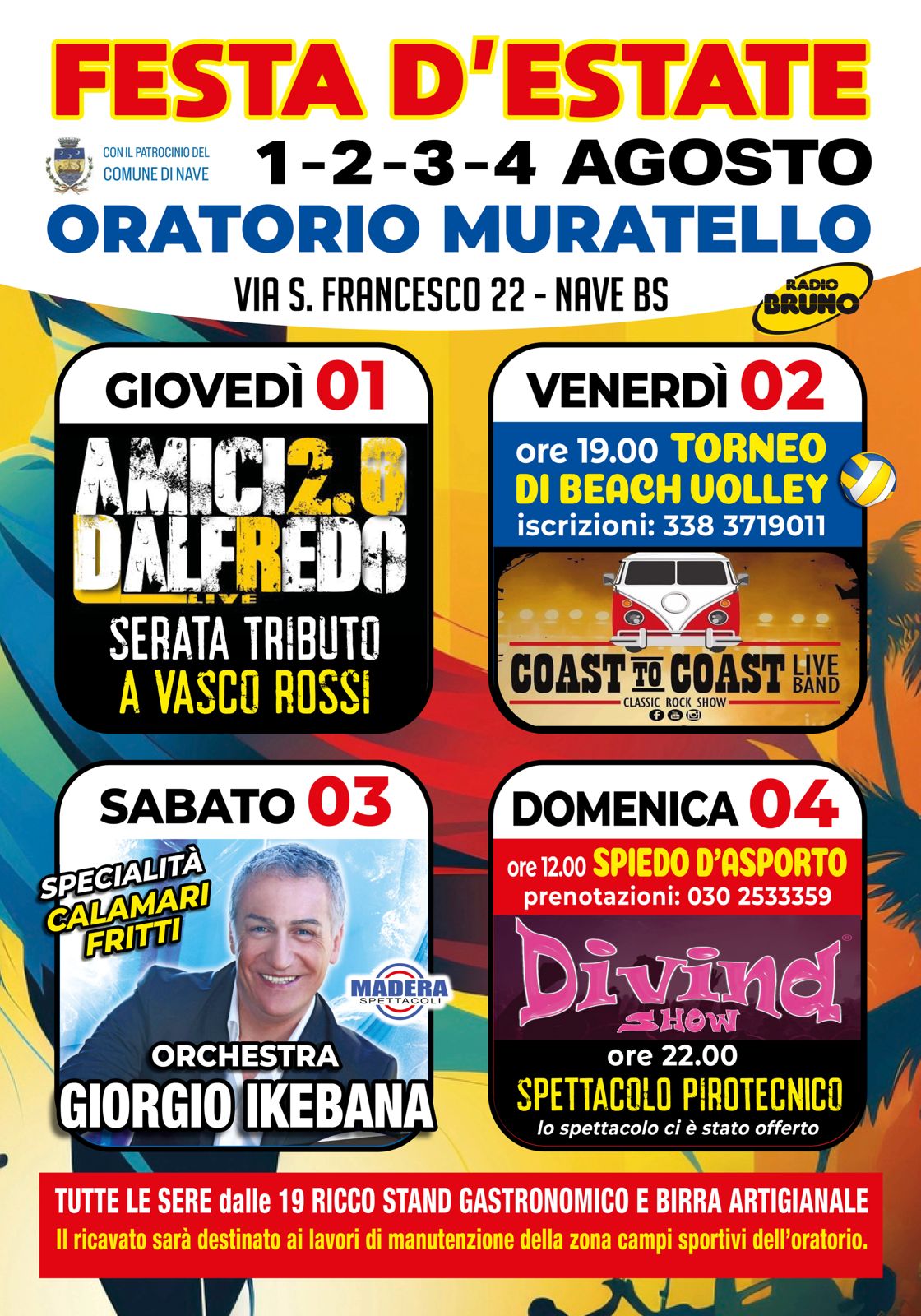 Arriva la Festa d'Estate all'oratorio Muratello di Nave dall' 1 al 4 agosto