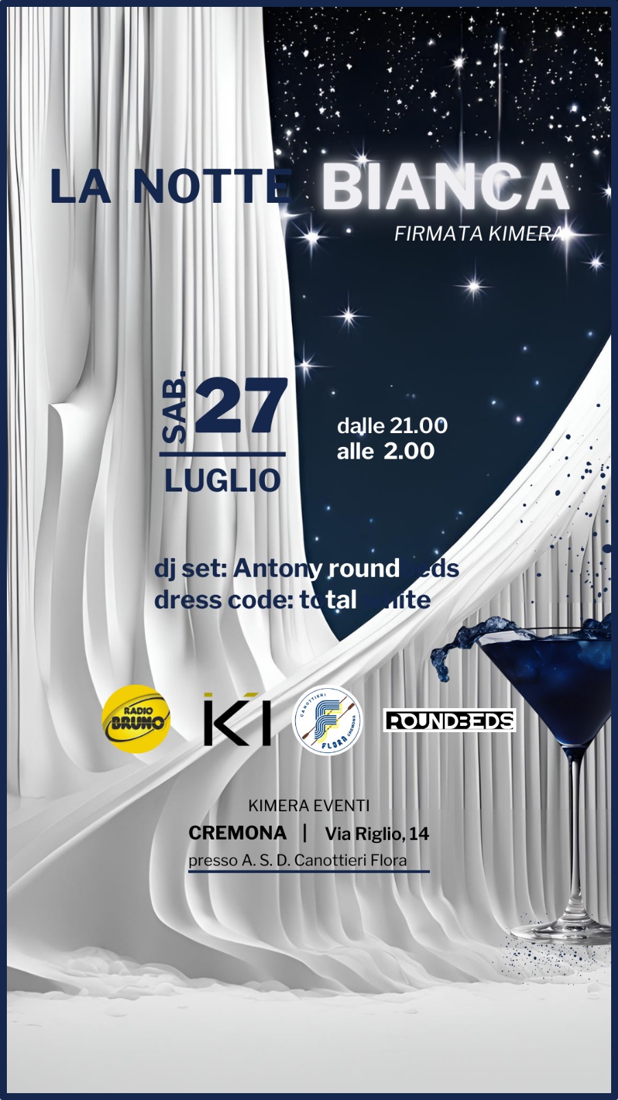 A Cremona, la notte Bianca firmata Kimera: sabato 27 luglio