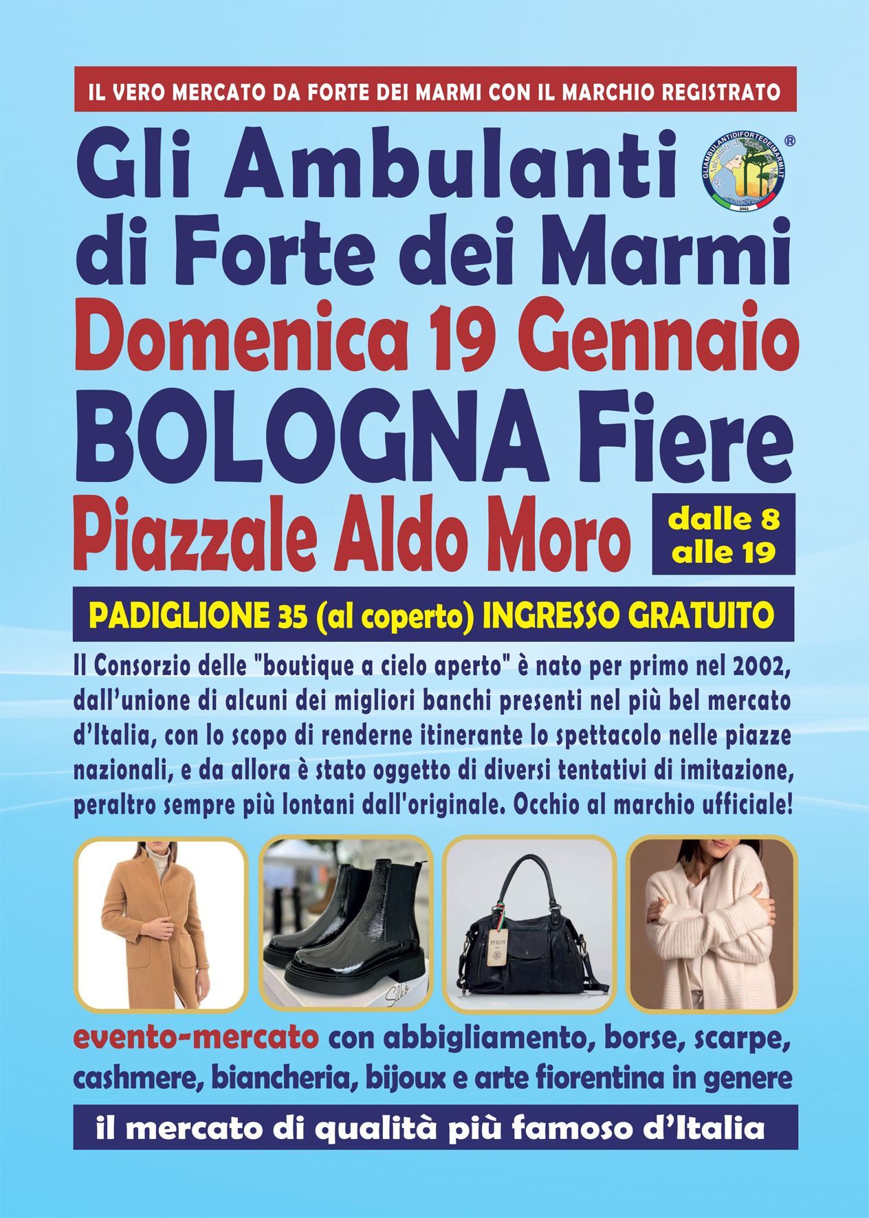 Gli Ambulanti di Forte dei Marmi a Bologna
