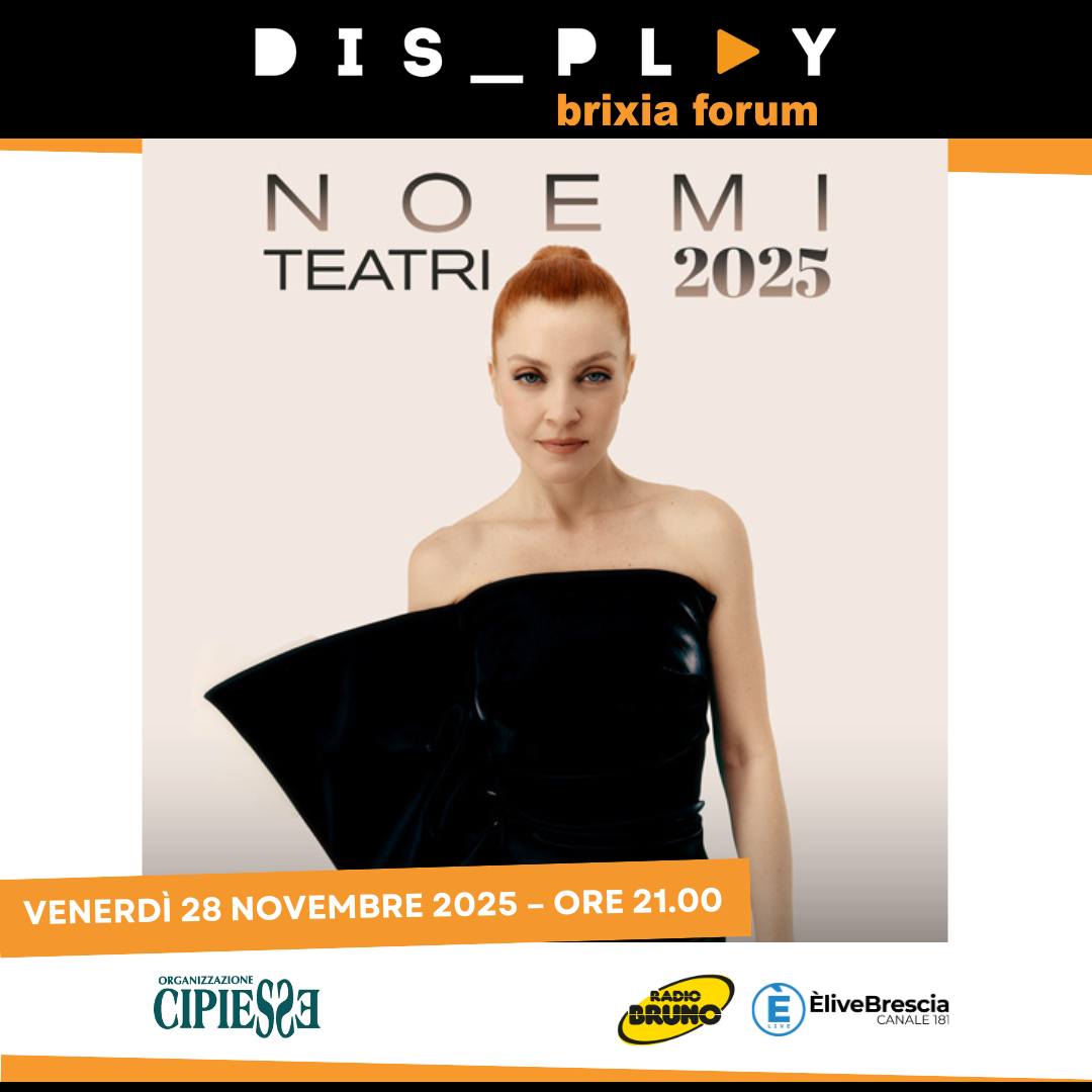 NOEMI annuncia nuove date Live nei teatri in Autunno: a Brescia il 28 novembre