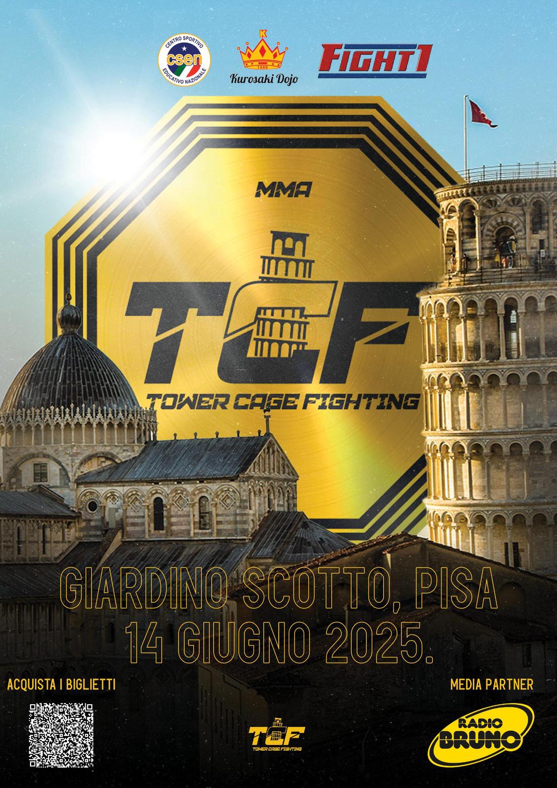 Radio Bruno radio partner del Tower Cage Fighting
