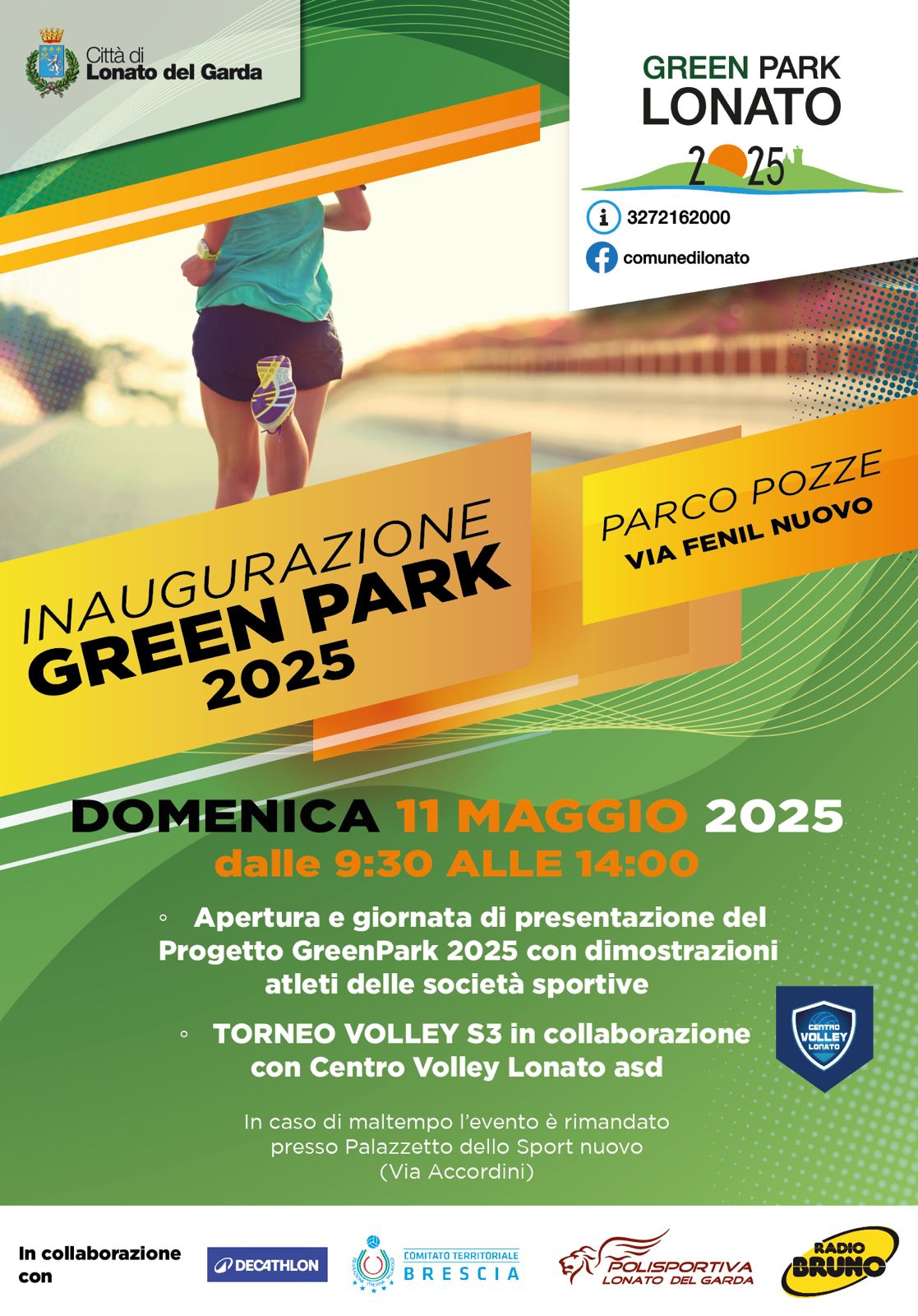 Domenica 11 maggio inaugurazione del Green Park di Lonato!