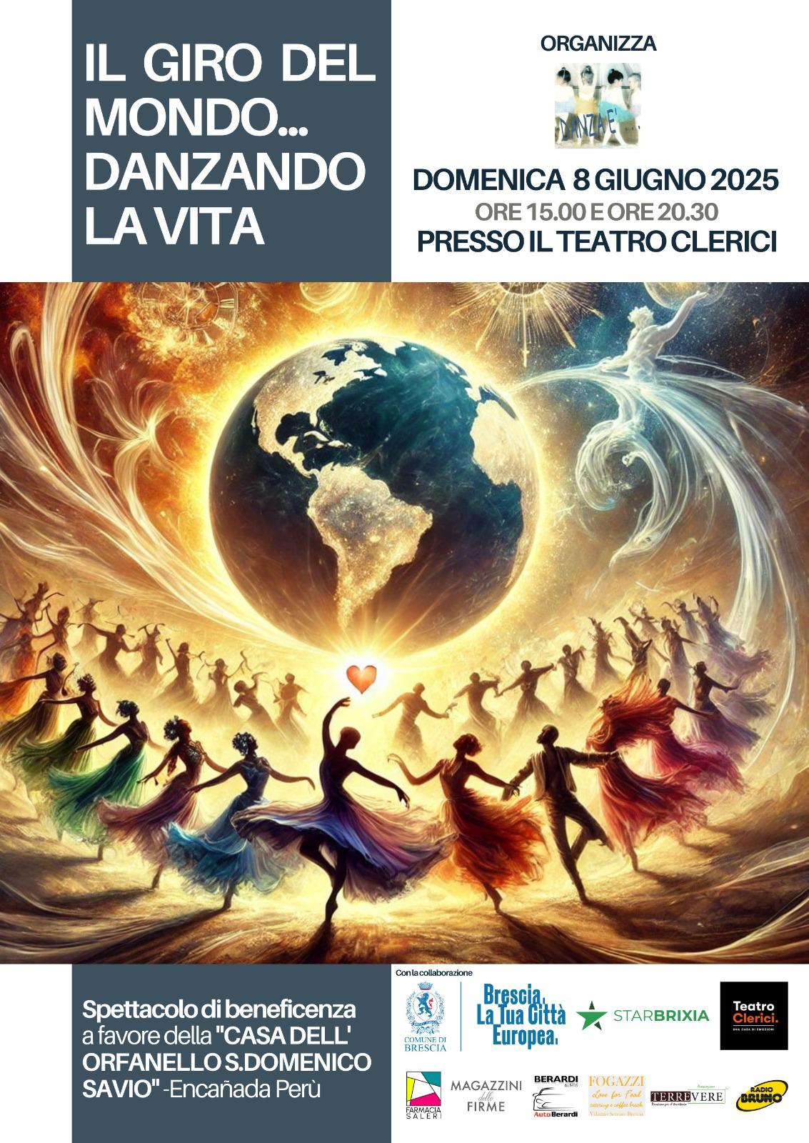 Domenica 8 giugno lo spettacolo di Danza è... "Il giro del mondo danzando la vita"