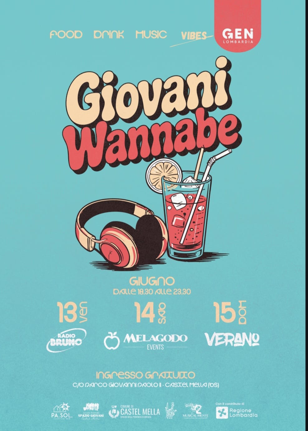 “Giovani Wannabe”: tre serate di musica, gusto e divertimento a Castel Mella