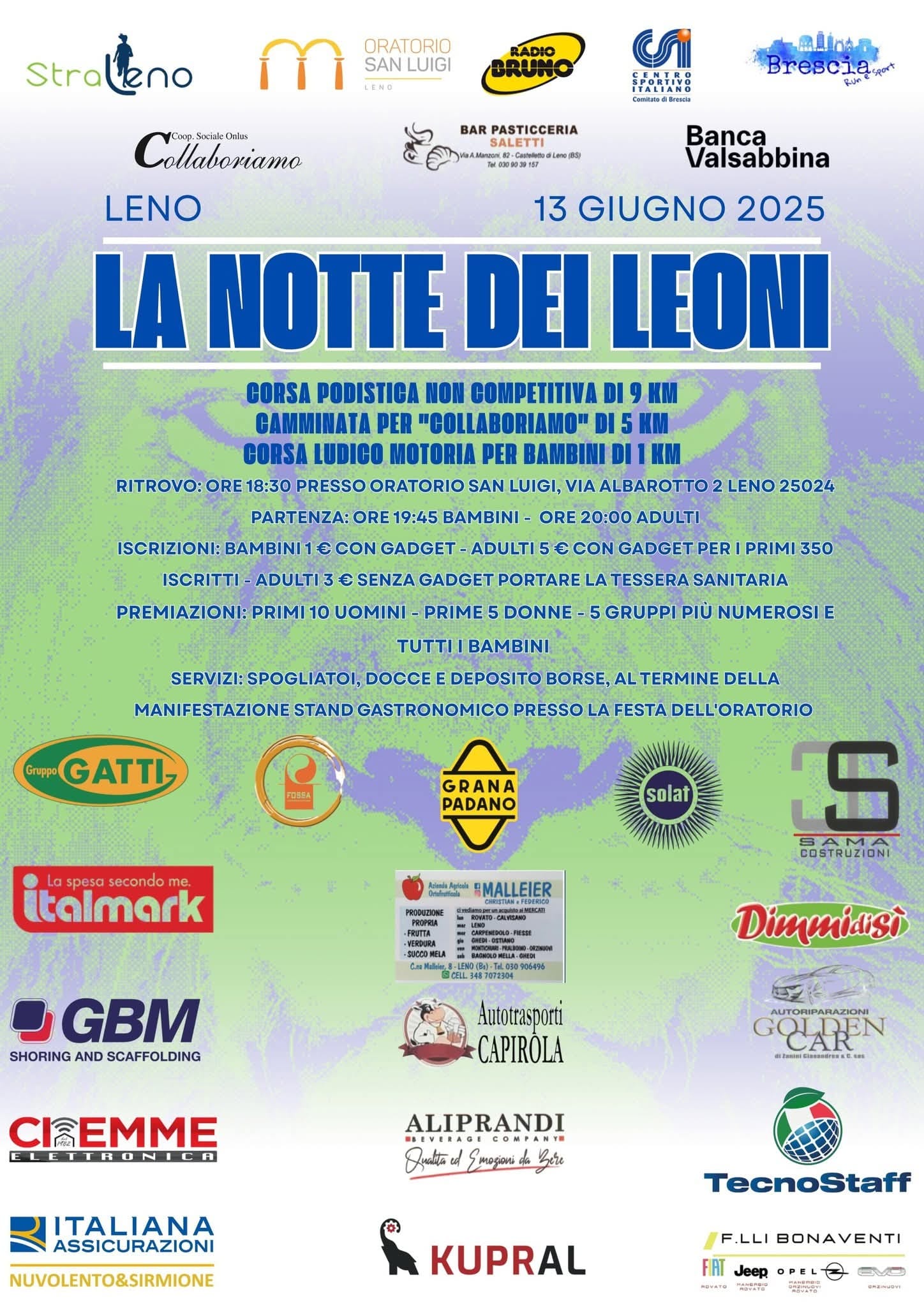 A Leno torna “La Notte dei Leoni”: sport, solidarietà e festa per tutte le età Venerdì 13 giugno 2025