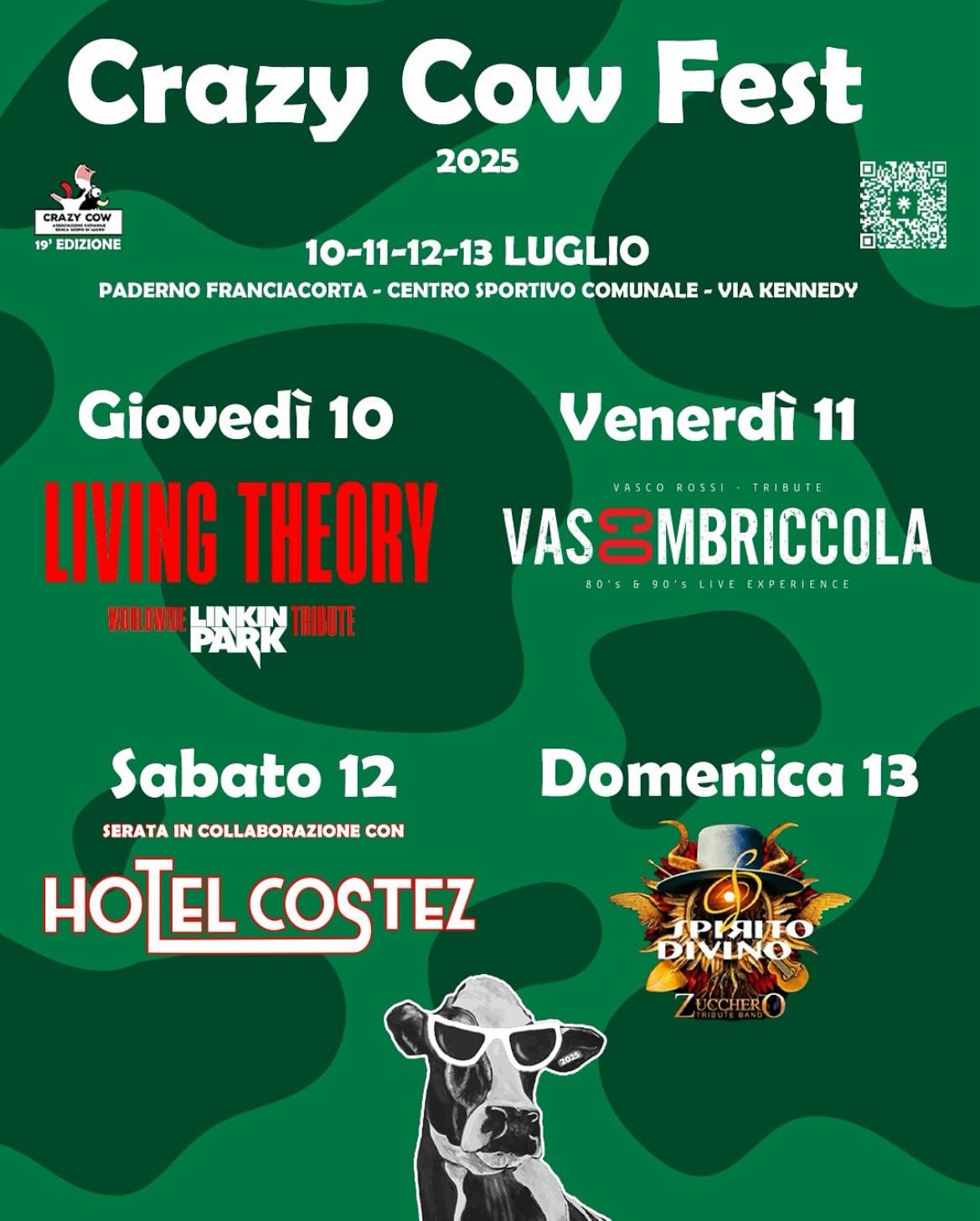 La Crazy Cow fest sta per tornare: dal 10 al 13 luglio a Paderno Franciacorta!