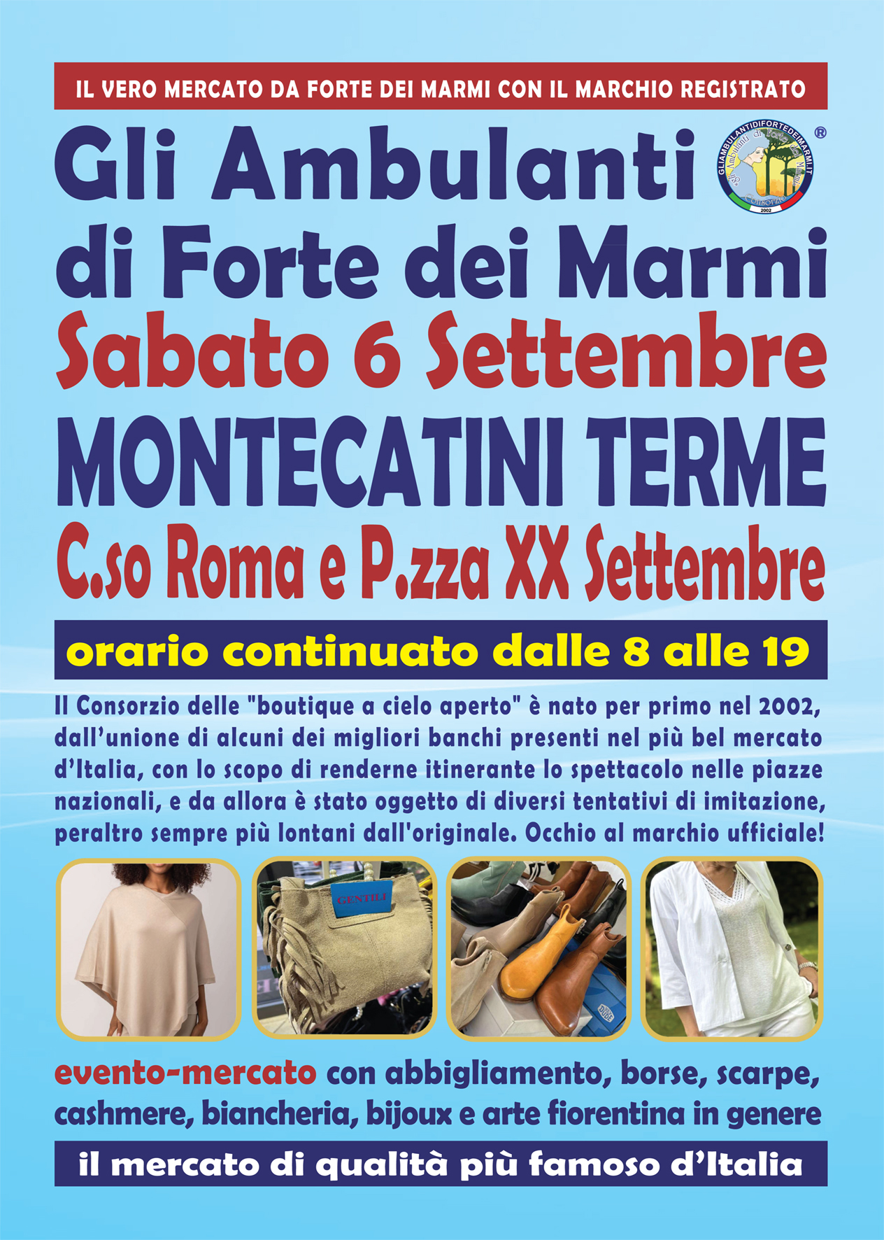 "Gli Ambulanti di Forte dei Marmi®” a Montecatini Terme