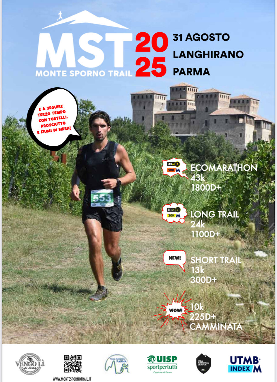 A LANGHIRANO (PR) TORNA MONTE SPORNO TRAIL