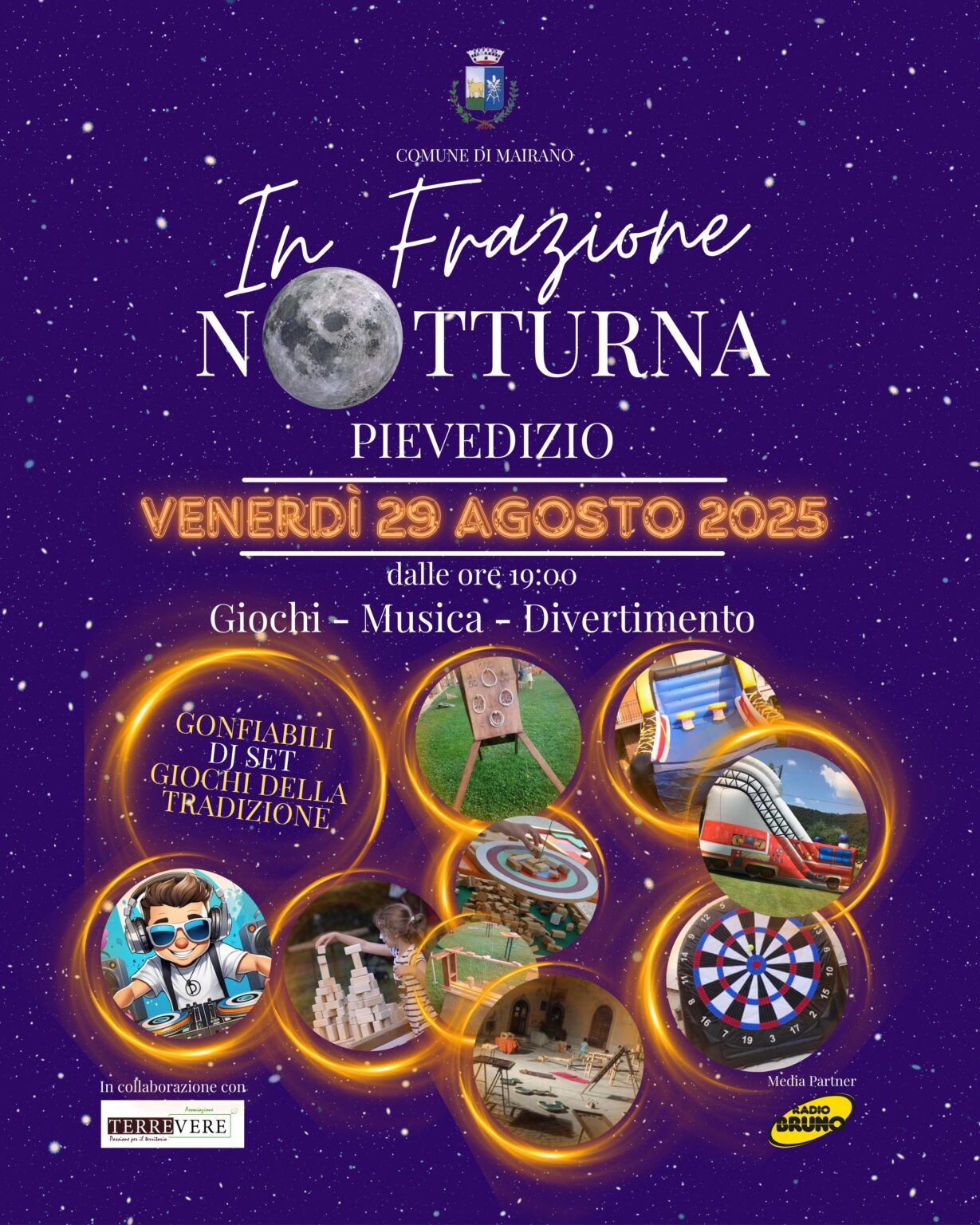 PIevedizio si accende con In Frazione Notturna 2025