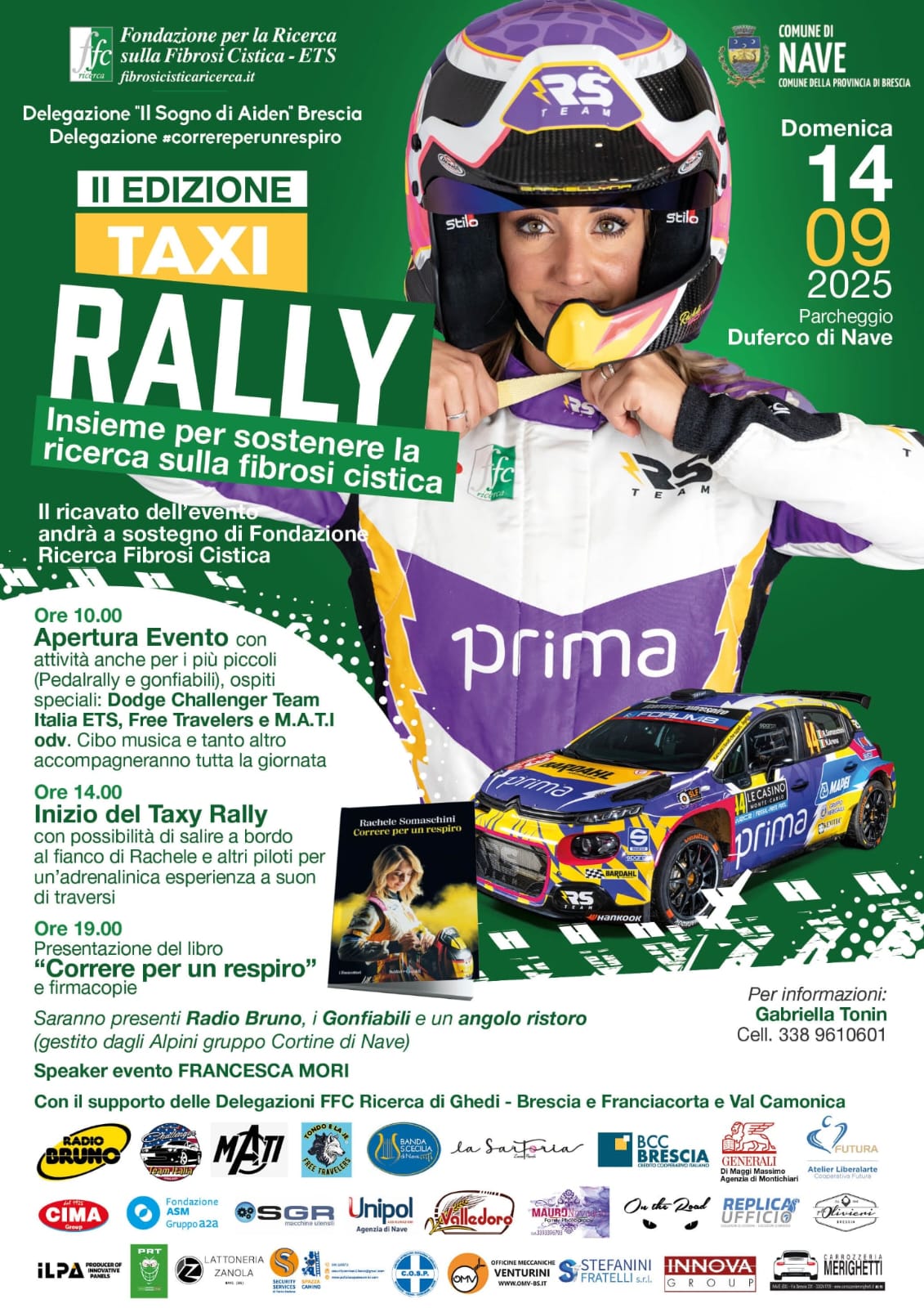 Taxi rally: domenica 14 settembre insieme per la fibrosi cistica