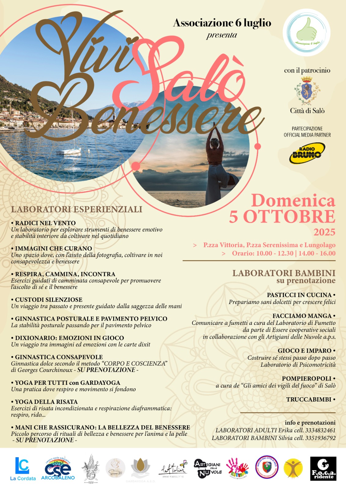 Vivi Salò benessere: sabato 5 ottobre anche insieme a noi di Radio Bruno!